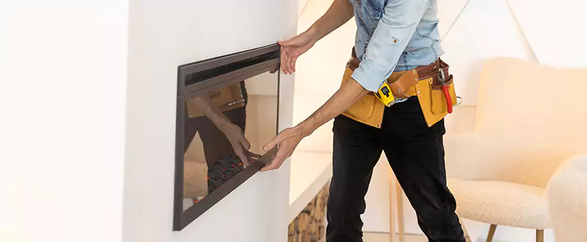 Metal Fireplace Installation in Rocklin, California