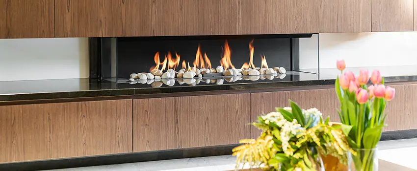 Double-height Fireplace Design Refurbishment in Rocklin, California