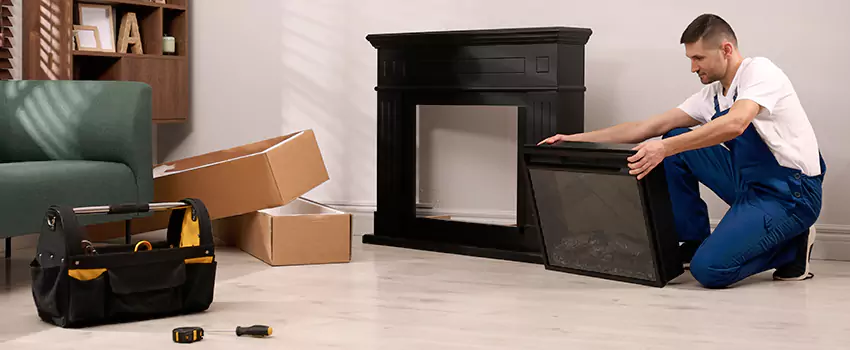 Old Rusted Metal Fireplace Repair And Replacement in Rocklin, CA